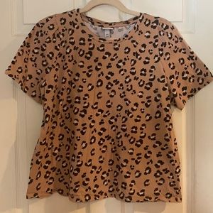 A New Day Leopard Print Cotton T-Shirt